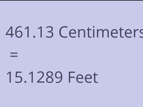 461.13 CM TO FEET