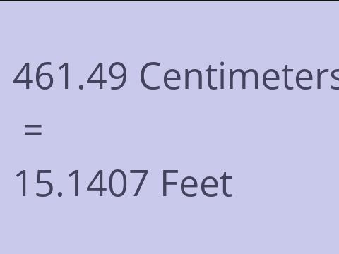 461.49 CM TO FEET