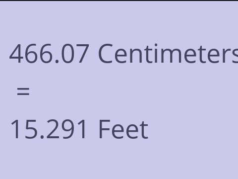 466.07 CM TO FEET