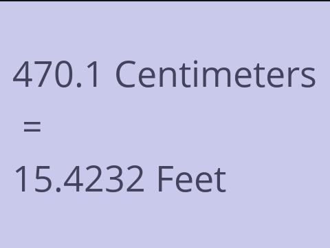 470.1 CM TO FEET