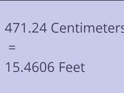 471.24 CM TO FEET