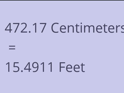 472.17 CM TO FEET