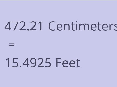 472.21 CM TO FEET