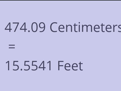 474.09 CM TO FEET