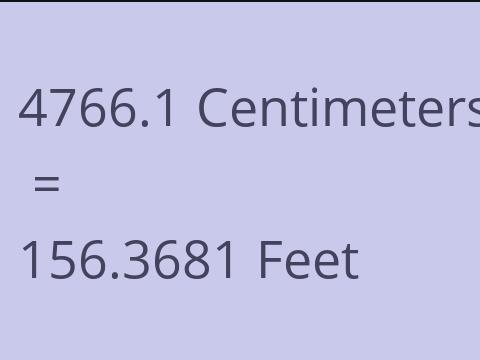 4766.1 CM TO FEET