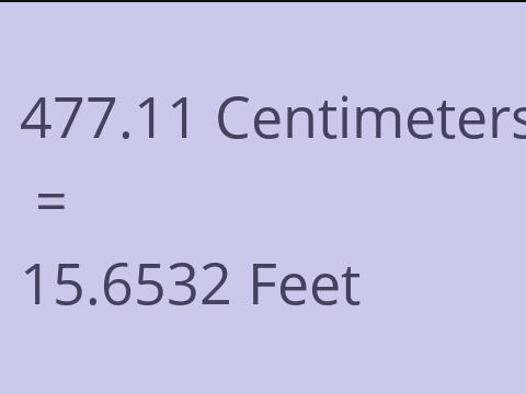 477.11 CM TO FEET