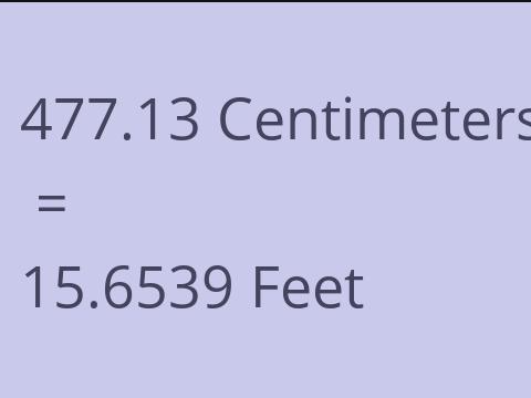 477.13 CM TO FEET