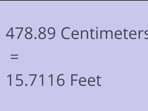 478.89 CM TO FEET