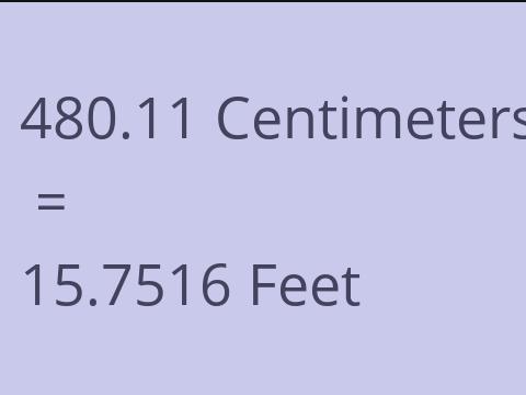 480.11 CM TO FEET