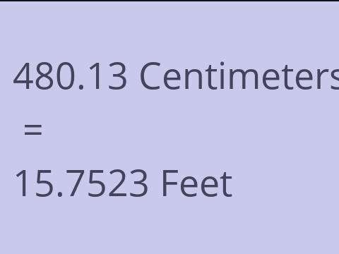 480.13 CM TO FEET