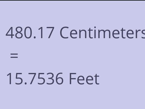 480.17 CM TO FEET