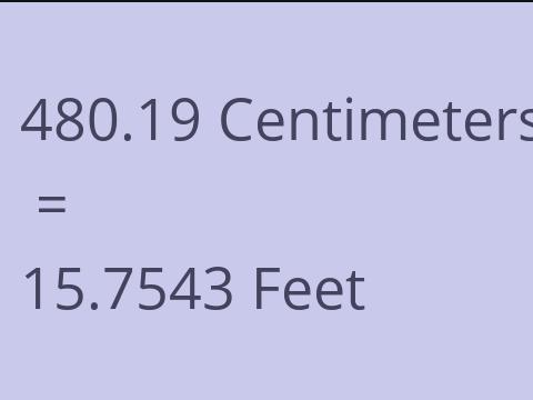 480.19 CM TO FEET