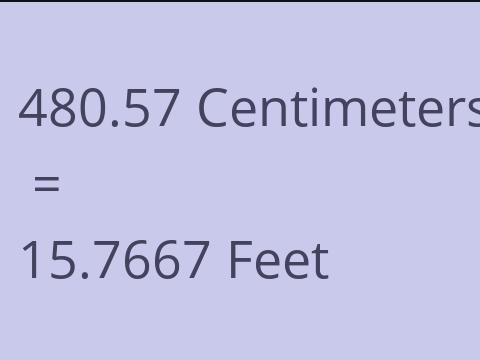 480.57 CM TO FEET