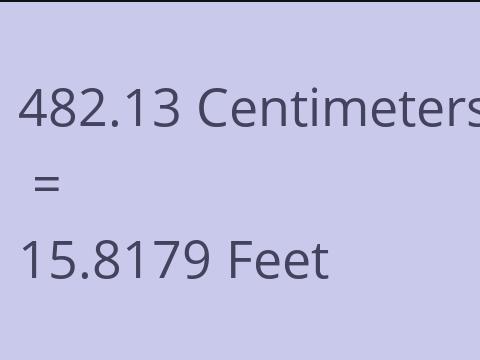 482.13 CM TO FEET