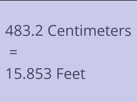 483.2 CM TO FEET