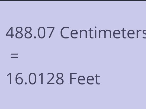 488.07 CM TO FEET