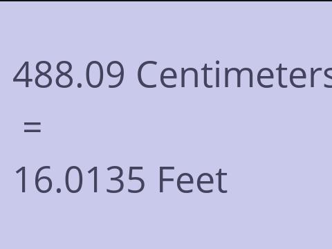 488.09 CM TO FEET