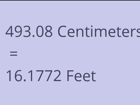 493.08 CM TO FEET