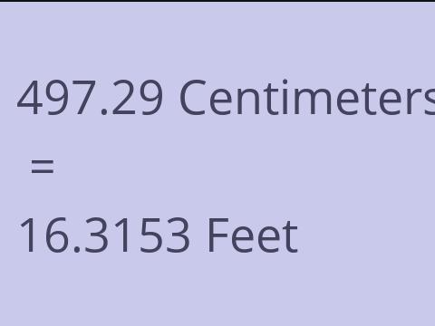 497.29 CM TO FEET