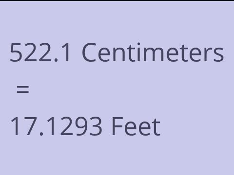 522.1 CM TO FEET