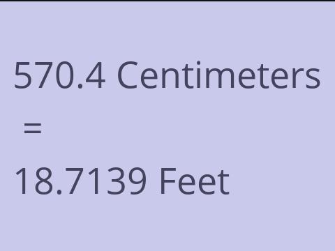 570.4 CM TO FEET