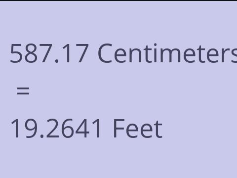 587.17 CM TO FEET