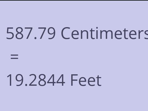 587.79 CM TO FEET