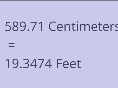 589.71 CM TO FEET