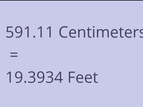 591.11 CM TO FEET