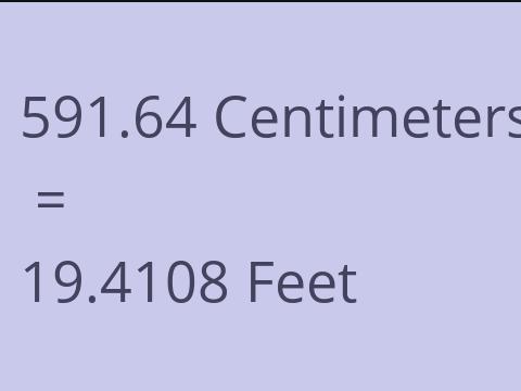 591.64 CM TO FEET