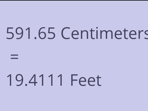 591.65 CM TO FEET