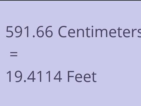 591.66 CM TO FEET