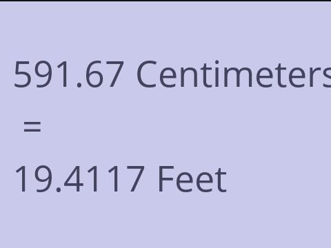 591.67 CM TO FEET