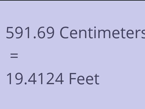 591.69 CM TO FEET