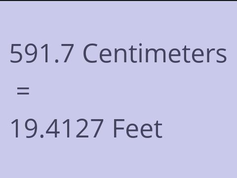 591.7 CM TO FEET