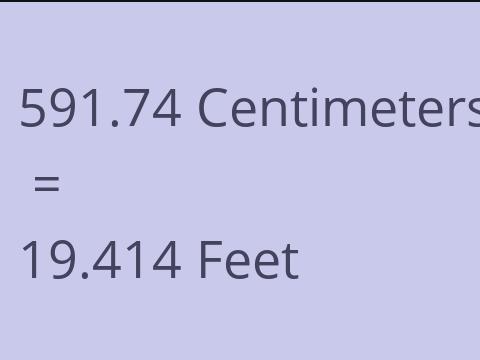 591.74 CM TO FEET