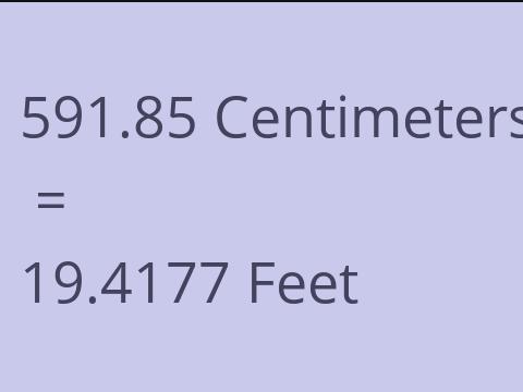 591.85 CM TO FEET