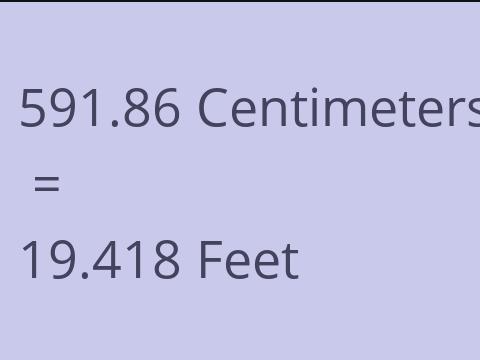 591.86 CM TO FEET