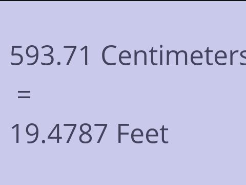 593.71 CM TO FEET