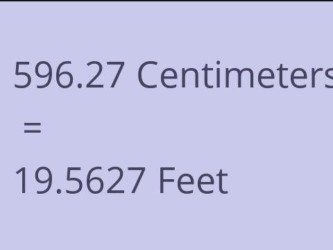 596.27 CM TO FEET