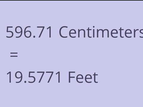 596.71 CM TO FEET