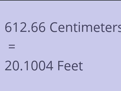 612.66 CM TO FEET