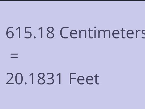 615.18 CM TO FEET