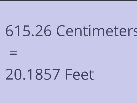 615.26 CM TO FEET