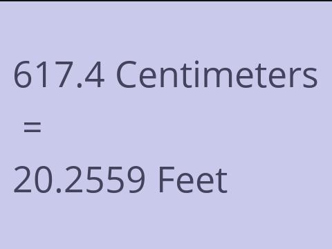 617.4 CM TO FEET