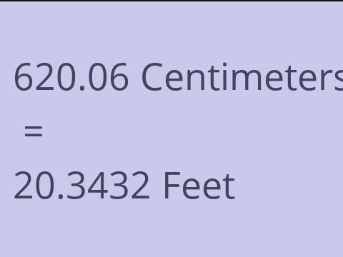 620.06 CM TO FEET