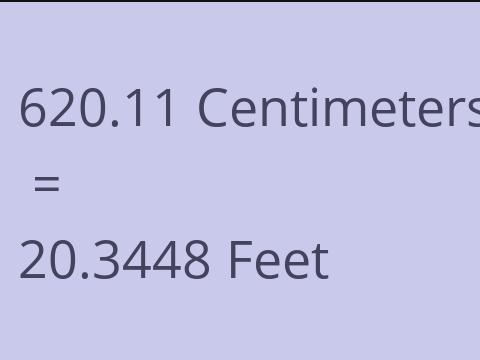 620.11 CM TO FEET