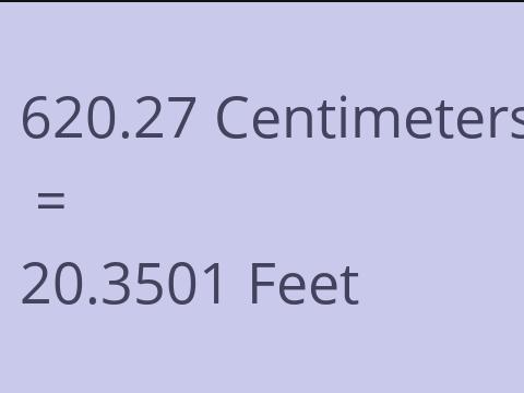 620.27 CM TO FEET