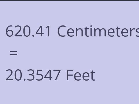 620.41 CM TO FEET