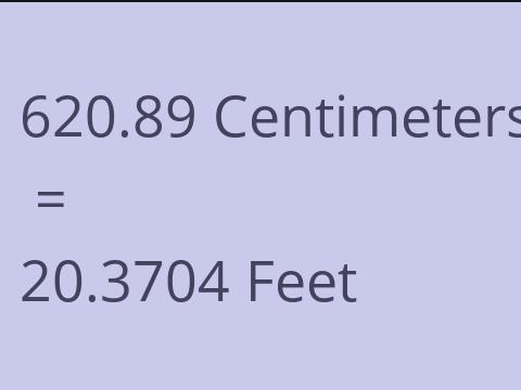 620.89 CM TO FEET